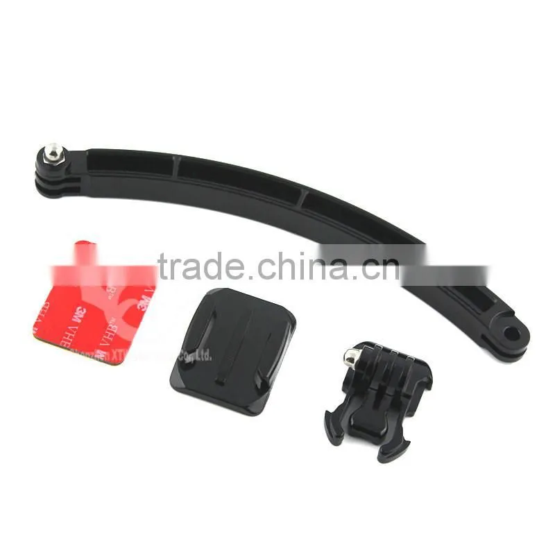 The Arm with Mount for Helmet, with 3M sticker & screws. For GoPro Hero3+/3/2/1