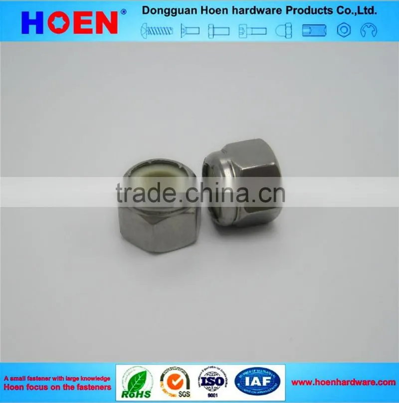 DIN982 grade 8 carbon steel nylon insert lock nut
