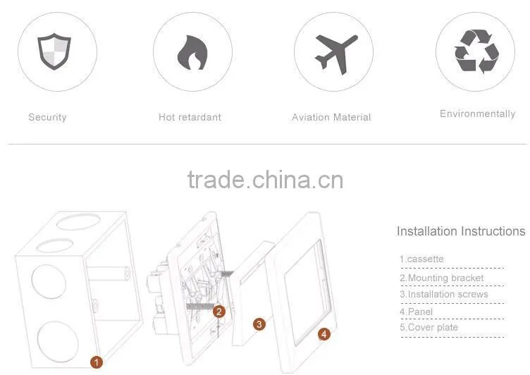 PC Material Fireproof Switch