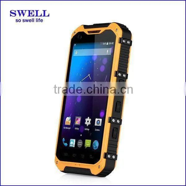 Newest 4.3 Inch telefono cellulare NFC Rugged Phones with 1G Rom 8G Rom UHF Walkie Talkie PTT outdoor GPS 3G phones A9 wholesale