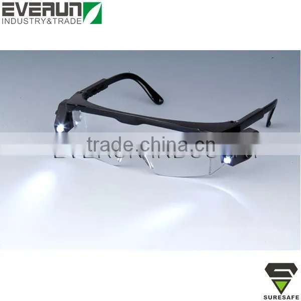 ER9320 EN166 ANSI Z87.1 working glasses Safety glasses with LED light