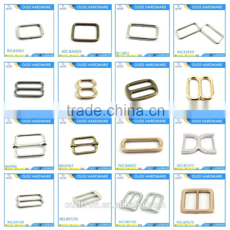 Free Nickel Tri-glide Slide Metal Adjustable Buckles For BackPack