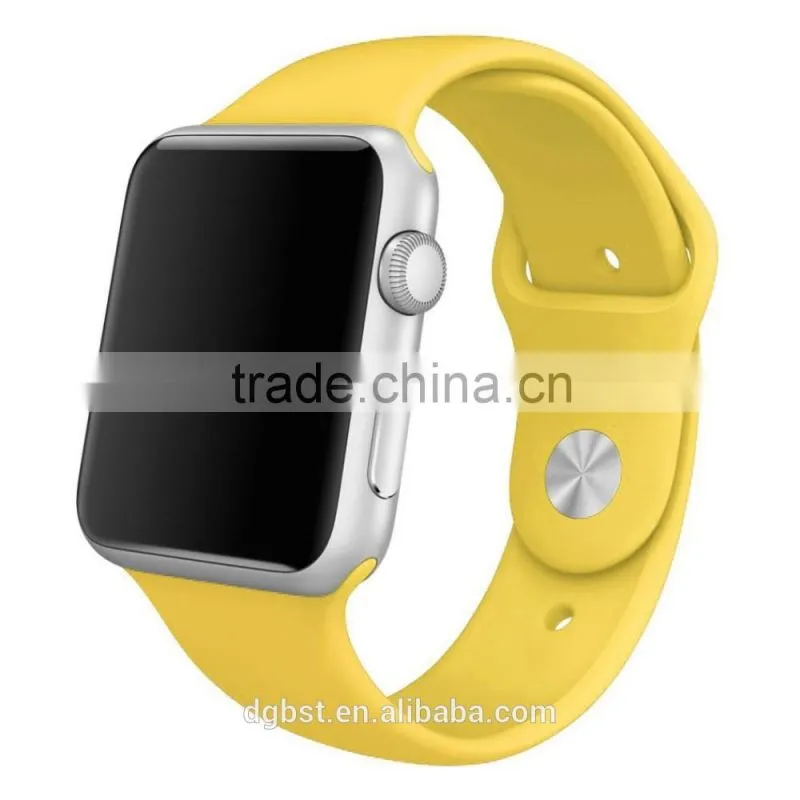 Alibaba China 2016 cheap watch strap for apple watch silicone watch band with wholesale price
