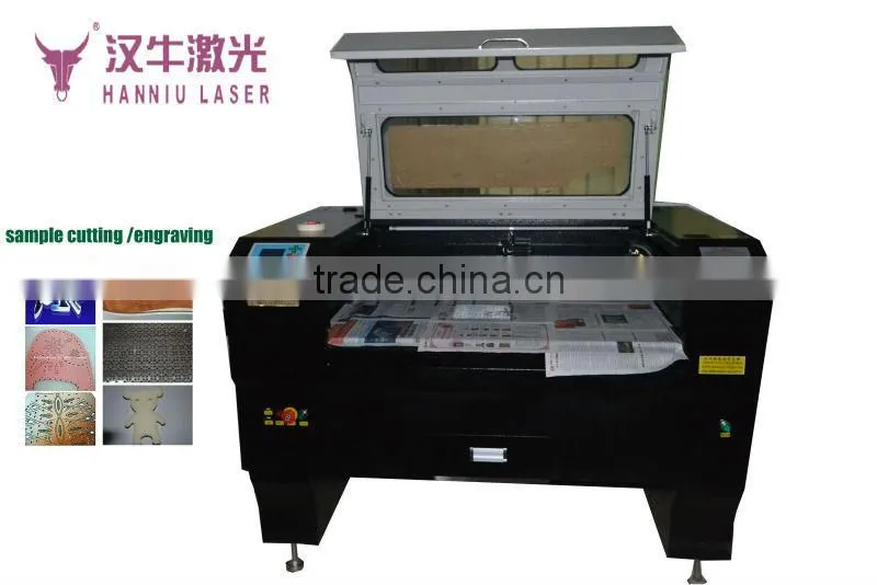 guangzhou CO2 laser cutting machine K9060 for clothing footwear luggage business