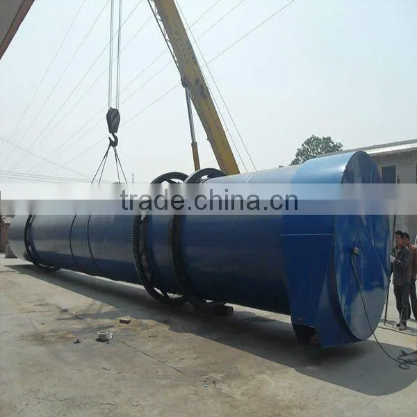 Low noise 2.2m*18m chicken manure rotary drier for compound fertilizer
