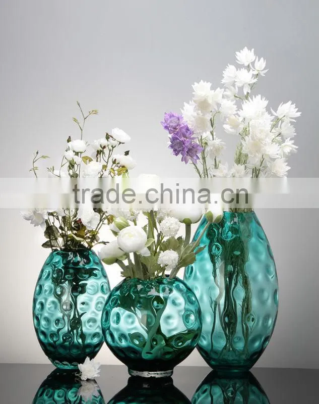 White Tall Glass Vases Wedding Decoration