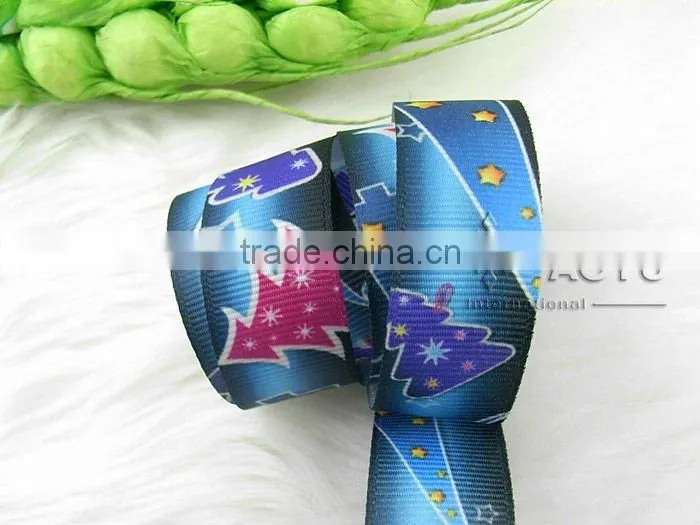 sublimation polyester printing gift ribbon bow