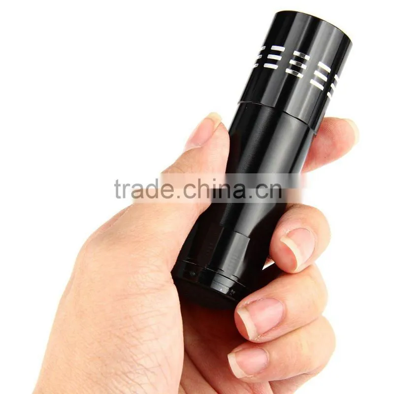 Mini 9 LED flashlight 4 colors Torch flashlight for AAA battery mini Pocket Torch Portable Flash Torch Lamps
