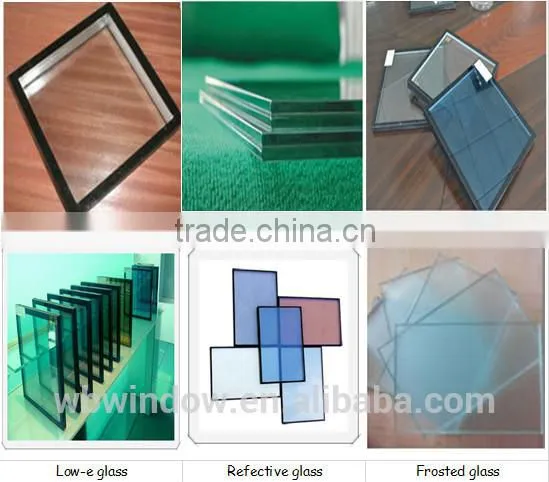 interior heat reflective glass pvc casement windows
