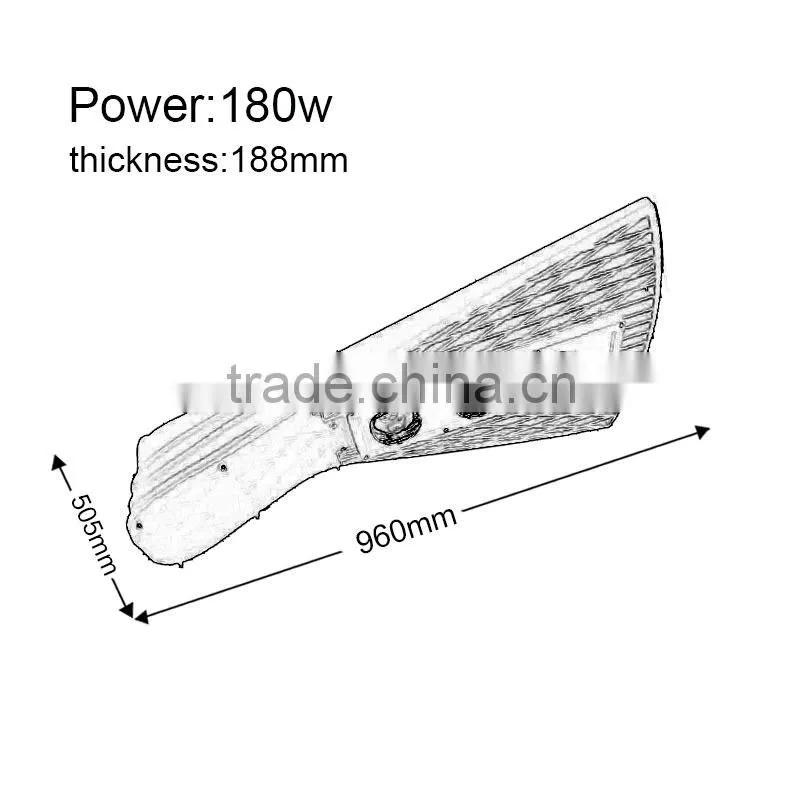 China Factory All In One epistar led Street Light 100w 140w 180w For Outdoor Fixture