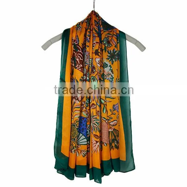 Fashion Printing chiffon chiffon scarf Square Scarf