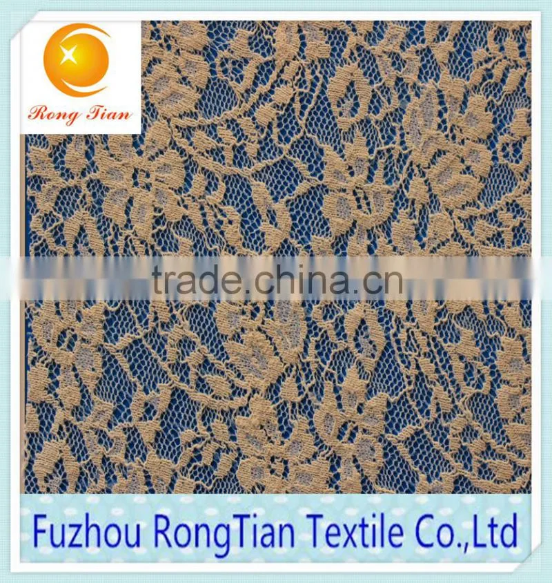 French fashion elastic lace fabric for knitted underwear material