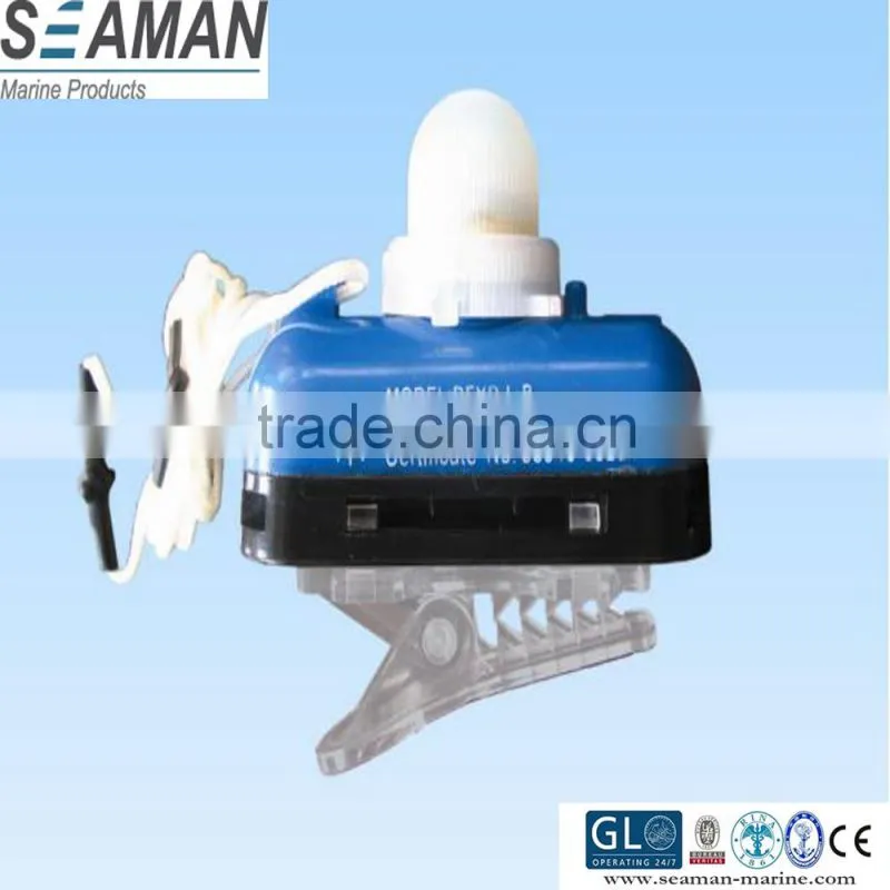 New design SOLAS CCS/EC approval water activated type lithium battery life jacket signal led light