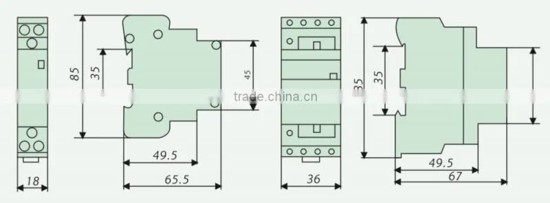 25A 1POLE Compact Contactor