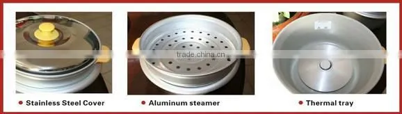 700W Full body Big Rice Cooker with Steam Tray