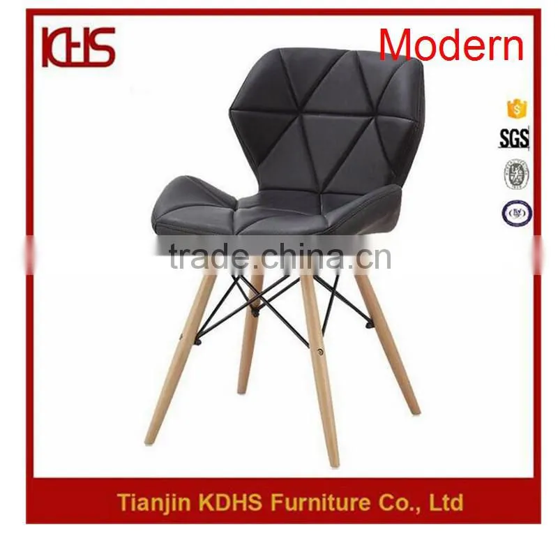 2016 Black Multifunctional PU Modern Style Wooden Popular New Leisure Chair