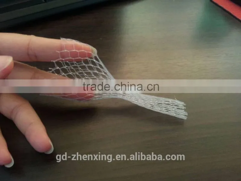PE roses bud cap protective tubular packaging sleeve netting
