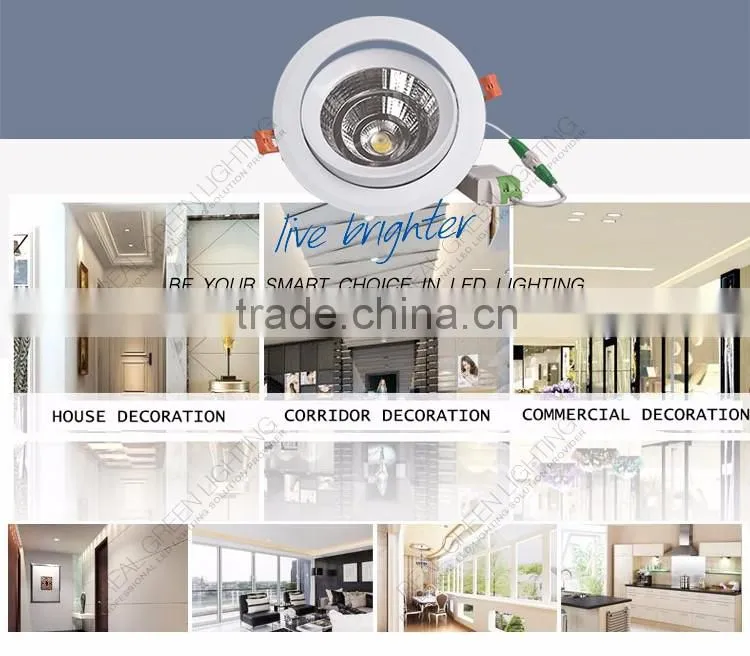 New design led ceiling down light 15w COB epistar chip led down light TV wall light 3000K-6500K 100V-265V