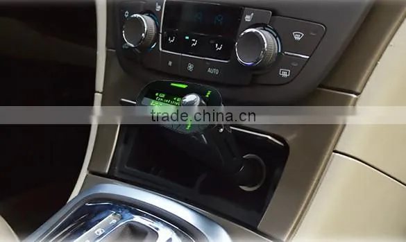 Green Kit Car MP3 Player Wireless FM Transmitter Modulator USB SD MMC LCD Remote