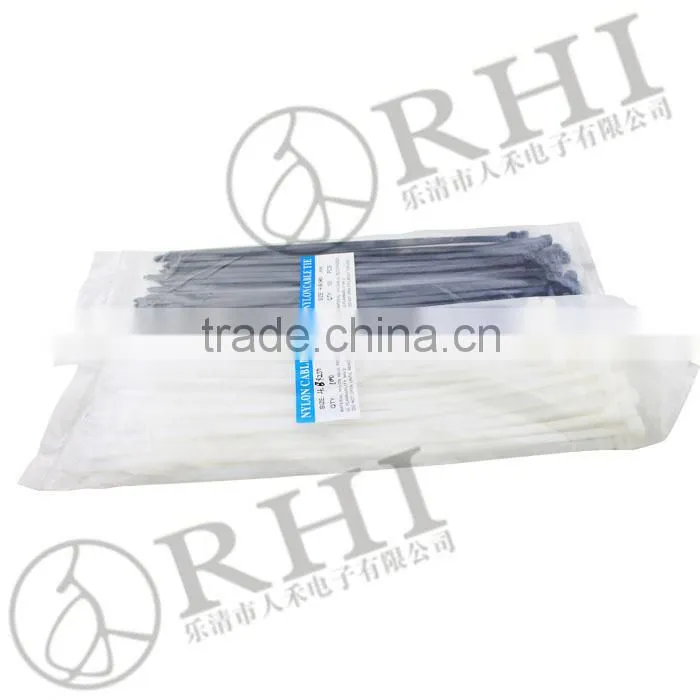 High quality white whether resistant nylon soft cable tie, cable ties( any size can be made)