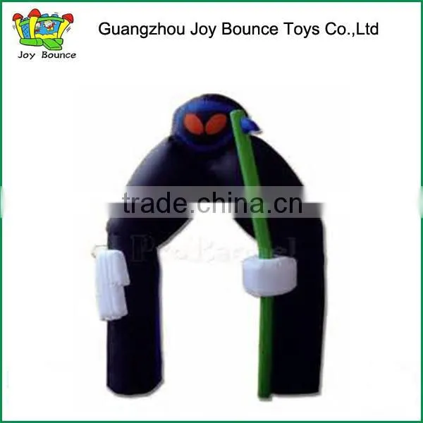 2015 crazy inflatable helloween ghost black arch for sale