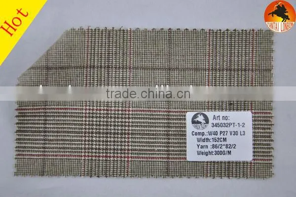stock wool viscose polyester lycra fabric