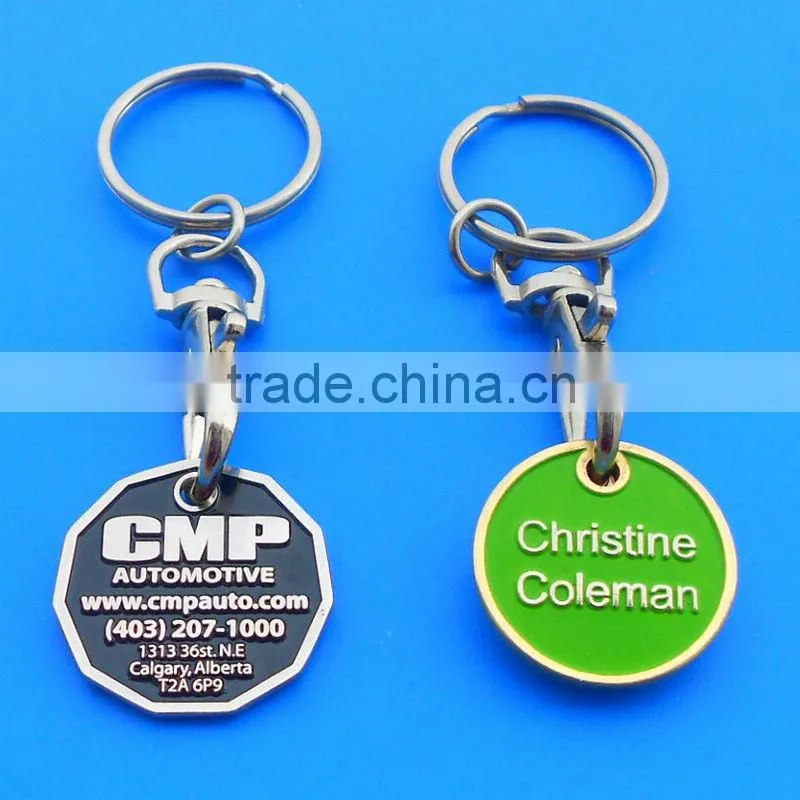 Resuable canadian loonie and quarter keychains canadian loonie keychain