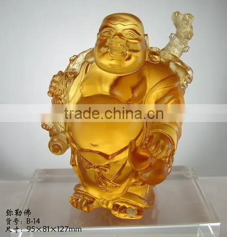 Factory Wholesale Crystal Transparent Buddha Statues