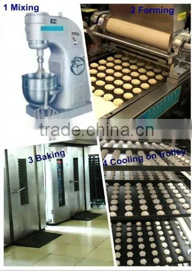 KH-PLC commercial cookie press machine/cookie dropping machines
