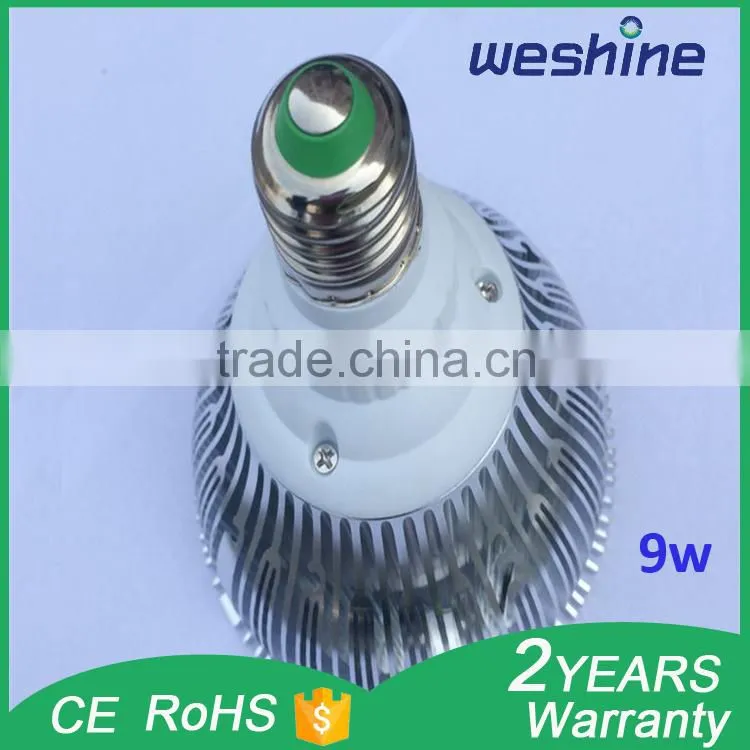 nice heat radiation PAR 38 E27 9W SMD LED spot light halogen light wholesale