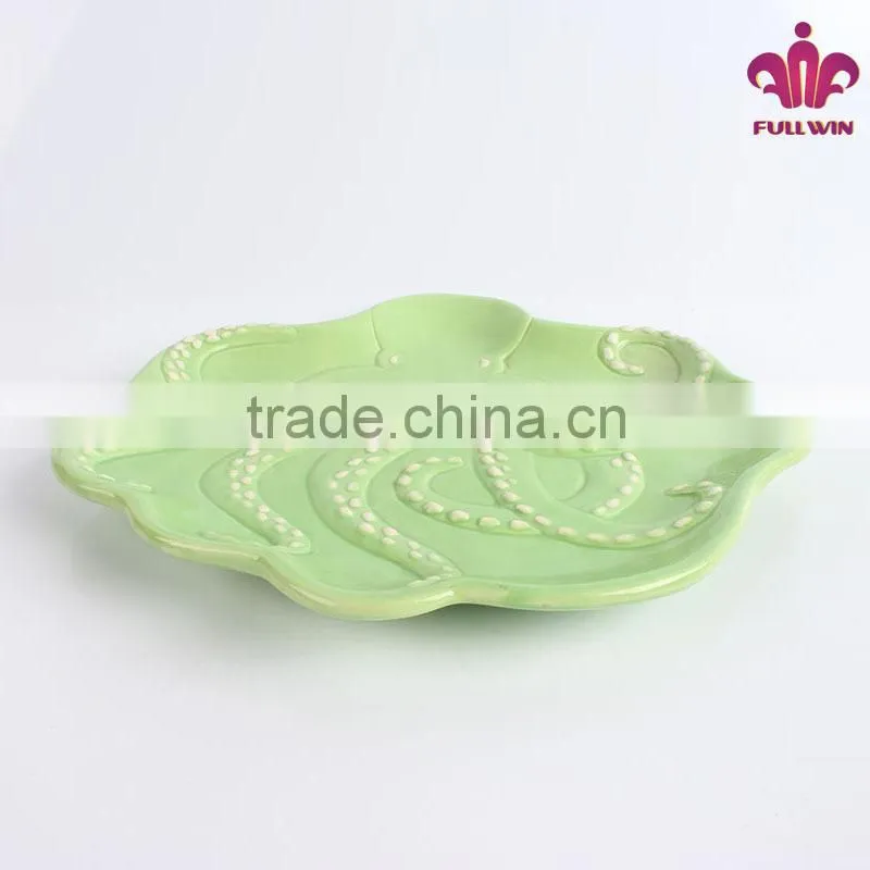 4.5 inches direct sales hand painted ceramic plate