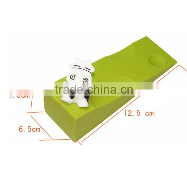 Funny calf rubber decorative door draft stopper