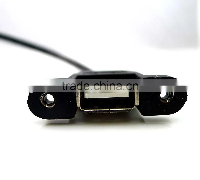 A male to USB female panel mount adapter Extend cable