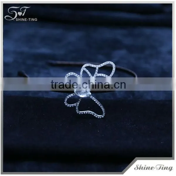 fashion decorative girls hair hoop with rhinestone for girl