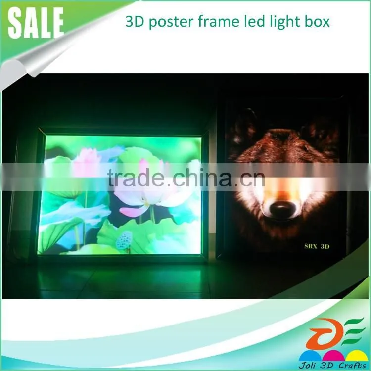 promotional gift outdoor advertising light box/ large size 3d poster light box