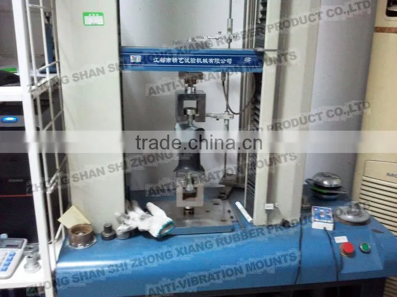 Cylindrical natural rubber buffer wiht high performance