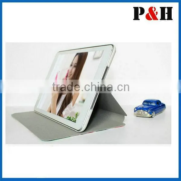 2015 Pu leather stand case for iPad mini with fashion display