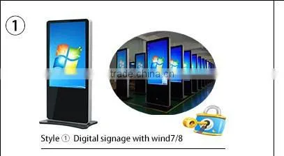 70 inch Best Price of interactive floor standing digital signage player