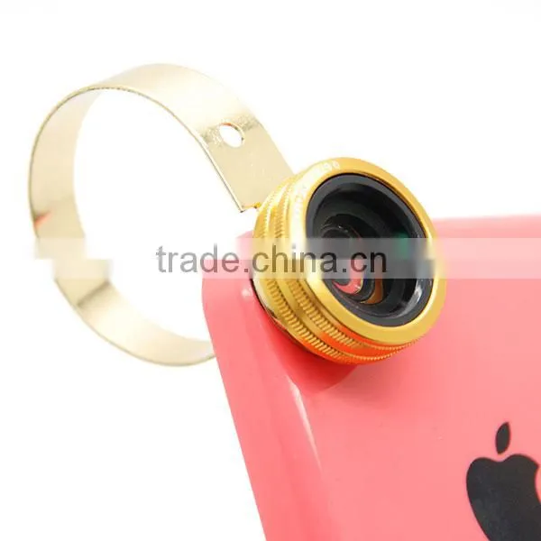 Universal 3in1 Clip-On Fish Eye Lens Wide Angle Macro Mobile Phone Lens For iPhone