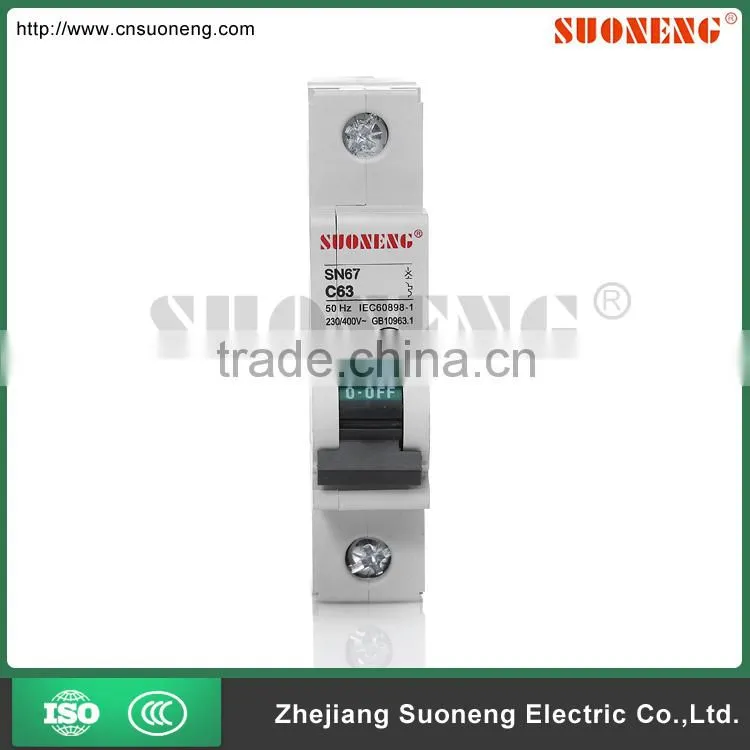 breaking circuit breaker mcb 1p 16a electric mcb