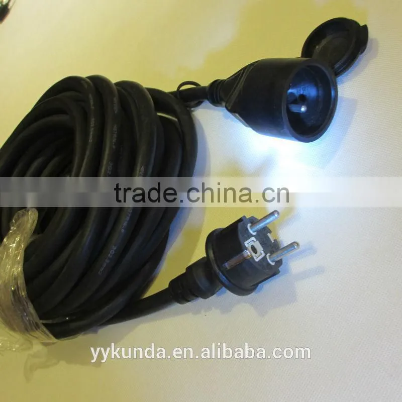 VDE approved 3 pin european power cords