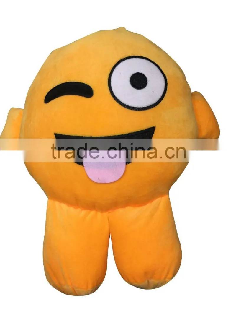 Wholesale Custom Kid New Design Emoji Cartoon Charater Plush Stuff Toys