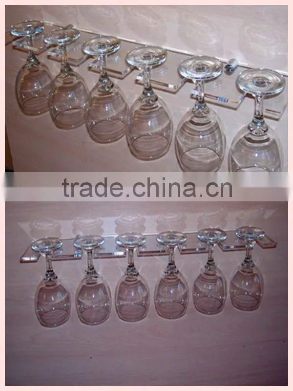 Wholesale transparent acrylic wine glass holder