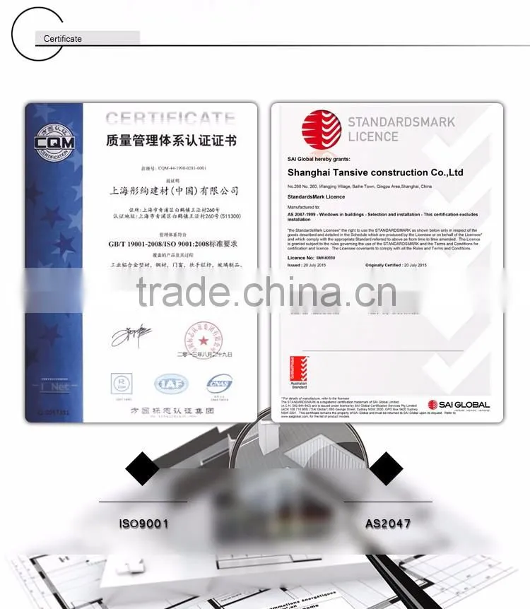 white powder coating double glazed insulated soundproof aluminium awning windows
