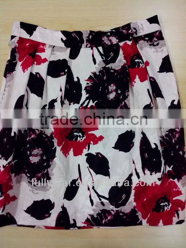 Ladies' printed recreational skirt