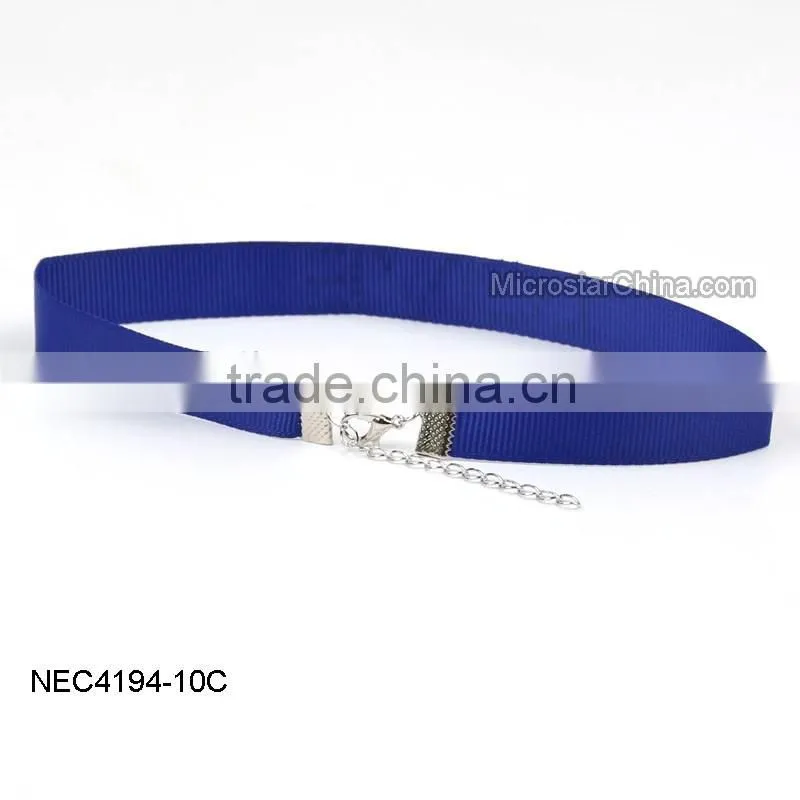Latest Design Hotsale Adjustable Ribbon Choker Necklace