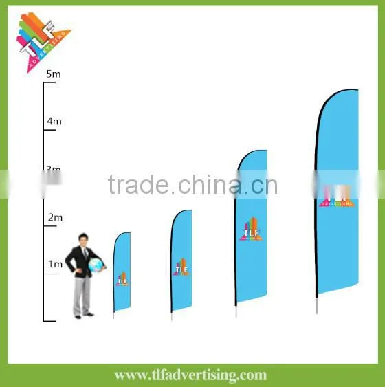 Flying Style and Printed Type outdoor feather fly teardrop banner flag