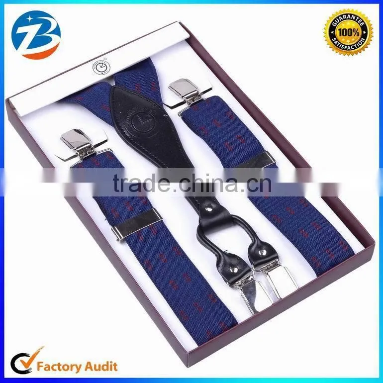 Hot Promotional Gift Jacquard Design Mens Suspender