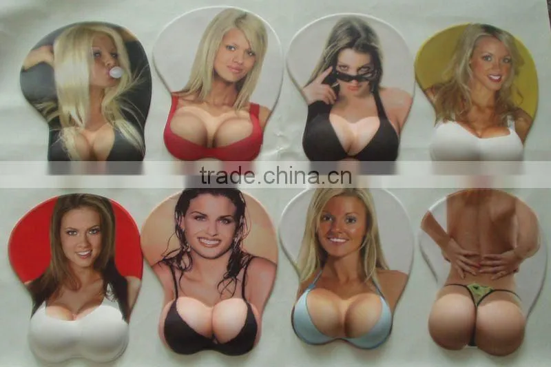 2016 High Quality Fashion Design 3D Sexy Gal Mouse Pad