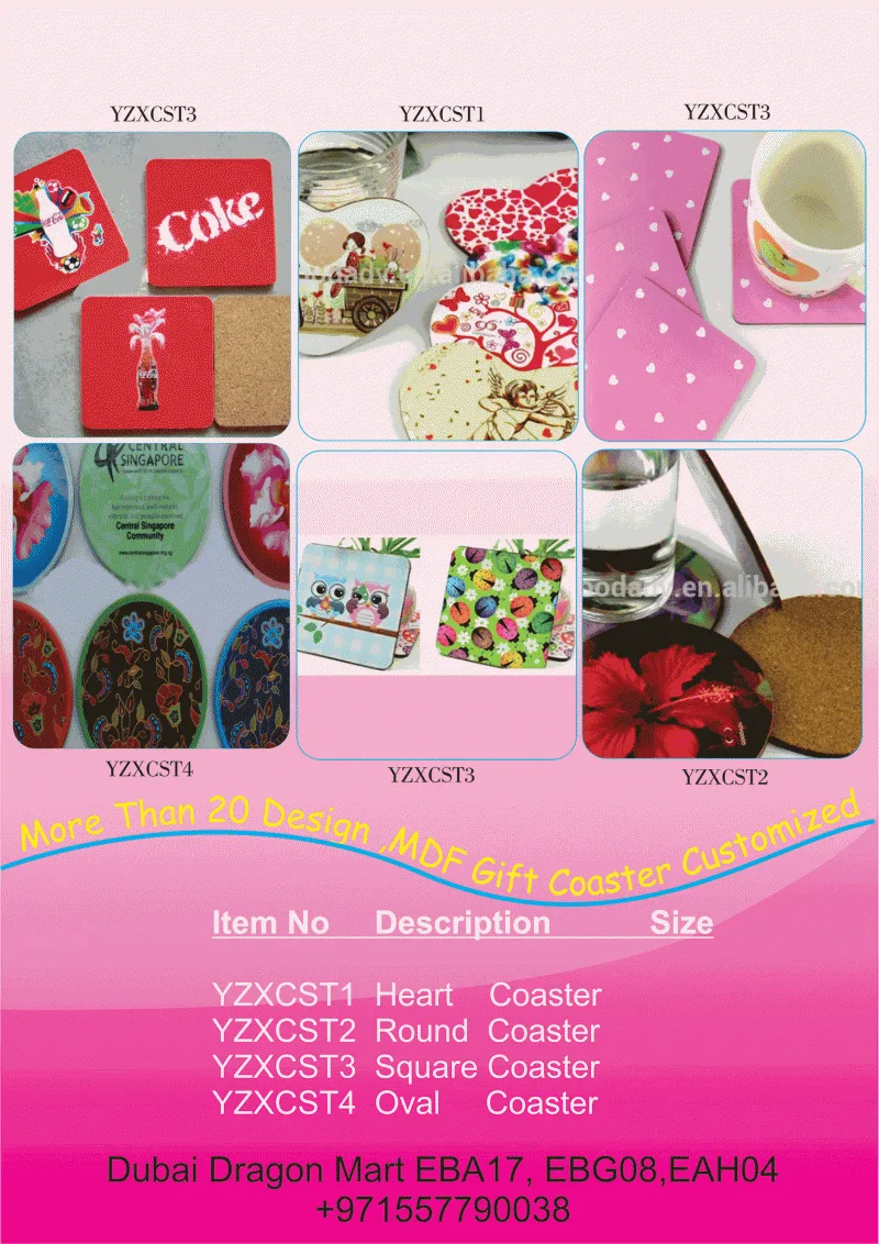 MDF Coaster Boards